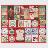 クリスマス過去包装紙 ラッピングペーパー (フラット)