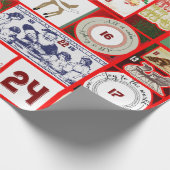 クリスマス過去包装紙 ラッピングペーパー (角)