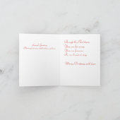 クリスマス遠くにのグリーティングカードの遠い娘 シーズンカード (内部)