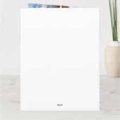 クリスマス配送トラックに座るボストンテリア犬 カード (裏面)