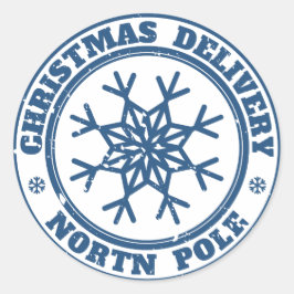 クリスマス配達の北極 ラウンドシール