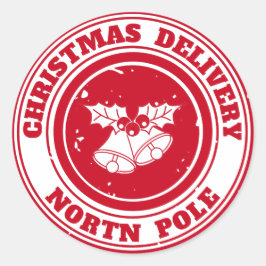 クリスマス配達の北極 ラウンドシール