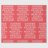 クリスマス酒の休日パーティトナディアルコール ラッピングペーパー (フラット)