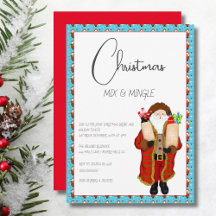 クリスマス酒を飲むサンタ