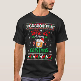 クリスマス酒ドリンカークリスマスの醜いSwささやく Tシャツ