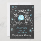 クリスマス醜いスウェーター パーティー招待状 招待状 (正面)