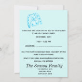 クリスマス醜いスウェーター パーティー招待状 招待状 (裏面)