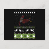 クリスマス醜いスキューバダイビングダイバークリスマスPj Pajama ポストカード (正面)