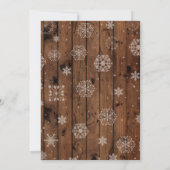 クリスマス醜いセーターのジャンパーパーティーディナー招待状 招待状 (裏面)