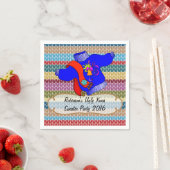 クリスマス醜いセーターパーソナライズされたパーティー スタンダードカクテルナプキン (インサイチュ)