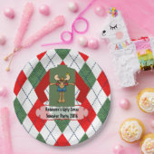 クリスマス醜いセーターパーソナライズされたパーティー ペーパープレート (パーティー)