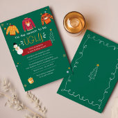 クリスマス醜いセーターパーティの招待状