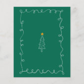 クリスマス醜いセーターパーティの招待状 (裏面)