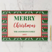 クリスマス醜いセーターパーティー紙ランチョンマット ペーパーパッド (インサイチュ)