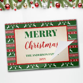 クリスマス醜いセーターパーティー紙ランチョンマット ペーパーパッド