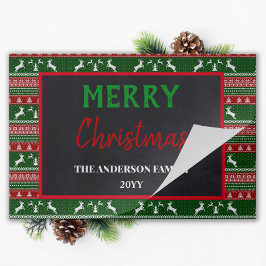 クリスマス醜いセーターパーティー紙ランチョンマット ペーパーパッド