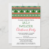 クリスマス醜いセーターパーティー 招待状 (正面)