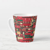 クリスマス醜いセーター7 カフェラテマグ (左アングル)