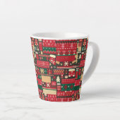 クリスマス醜いセーター7 カフェラテマグ (右アングル)
