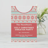 クリスマス醜いセーター パーティー 招待状 (スタンド正面)
