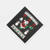 クリスマス醜いセーターKenoshaウィスコンシン スタンダードランチョンナプキン (角)