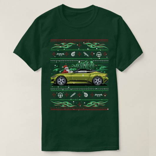 クリスマス醜い日産400z RZ34フェアレディーギフト Tシャツ (デザイン正面)