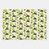 クリスマス重装備掘削機フェスティバル ラッピングペーパーシート (正面)