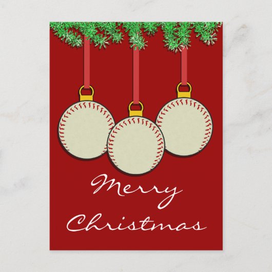 クリスマス野球はがき シーズンポストカード (正面)
