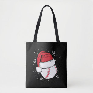 クリスマス野球クリスマスサンタ・スポーツ愛好家ギフト トートバッグ