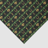 クリスマス野球選手 – グリーンチェック 薄葉紙 (詳細)