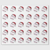 クリスマス野球 ラッピングペーパー (フラット)