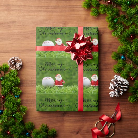 クリスマス野球 ラッピングペーパー (クリスマスギフト)