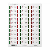 クリスマス野球 ラベル (フルシート)