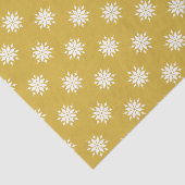 クリスマス金ゴールドと雪の結晶と白 薄葉紙 (詳細)