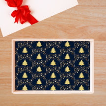 クリスマス金ゴールドの星と木（バウブル付き）