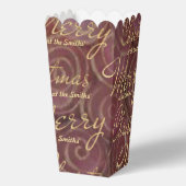 クリスマス金ゴールドの渦巻き型お気に入り フェイバーボックス (裏面)