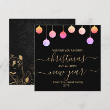 クリスマス金ゴールドカラフルフェスティバルつるオーナメント