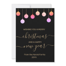 クリスマス金ゴールドカラフルフェスティバルつるオーナメント