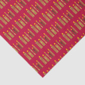 クリスマス金ゴールドキャンドルコラージアートパターン赤 薄葉紙 (詳細)