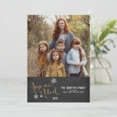 クリスマス金ゴールドグリッタージョユーノールスノーフレーク シーズンカード (スタンド正面)