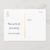 クリスマス金ゴールドシャルボードホリーハガキ救の日付 案内ポストカード (裏面)