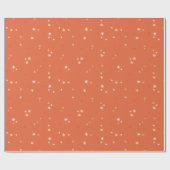 クリスマス金ゴールドスターフェスティバルモダンウィンターホリデーズ ラッピングペーパー (フラット)