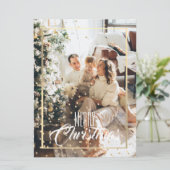 クリスマス金ゴールドスター紙吹雪写真の休日 (スタンド正面)