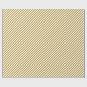 クリスマス金ゴールドストライプのラッピング紙 ラッピングペーパー (フラット)