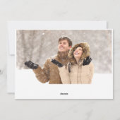 クリスマス金ゴールドスパークル2写真あいさつ シーズンカード (裏面)