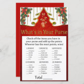 クリスマス金ゴールドツリーあなたの財布ゲームの中に何がある (正面/裏面)