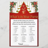 クリスマス金ゴールドツリーあなたの財布ゲームの中に何がある (正面)