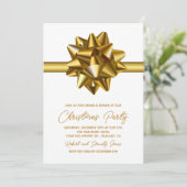 クリスマス金ゴールドボウパーティの招待状 (スタンド正面)
