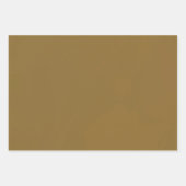 クリスマス金ゴールドマット無地の仕上げ飽和ラップ ラッピングペーパーシート (正面)