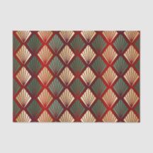 クリスマス金ゴールドレッドグリーンアールデコ